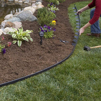 5M Flexible Lawn Edging Outdoor Garden Edging Border with Securing Pegs