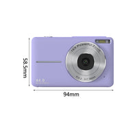 16X Zoom Digital Camera with 32GB Card 1080P Mini Video Camera for Teens Kids Purple