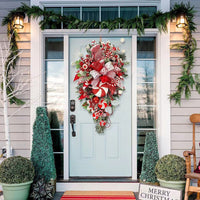 Christmas Wreath Garland Candy Ornament Xmas Door Wall Home Decor