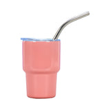 3Pcs Mini Stainless Steel Tumbler Cup Set with Straw and Lid for Party Outdoor Style 2