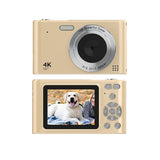 48MP HD Retro Digital Camera with 32G Memory Card 1080P Kids Student Beginner Camera Gold