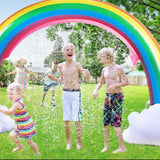 Inflatable Rainbow Sprinkler Toy Large Outdoor Water Toy for Kids