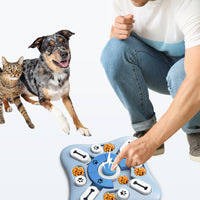 Interactive Dog Treat Puzzle Toys Slow Feeder with Squeak Design