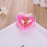 20Pcs Clear Fillable Christmas Hanging Ornaments Heart Shape Baubles Wedding Favours Xmas Decoration