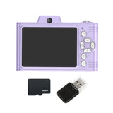 1080P Retro Digital Camera with 32G Memory Card Kids Student Camera Purple