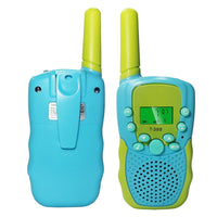 2Pcs Set Walkie Talkies for Kids 22 Channels 2-Way Walkie Talkie Toys for Camping Hiking Indoor Outdoor Blue