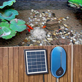 Solar Aquarium Air Pump USB Auto Water Oxygen Aerator Pump Fish Tank Oxygenator