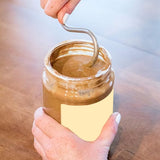 Peanut Butter Stirrer Nut Butter Stirring Tool Stainless Steel Mixer with Scraper