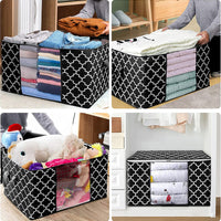 Storage Bags Large Blanket Clothes Organization Quilt Storage Containers Style 2