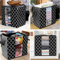 Storage Bags Large Blanket Clothes Organization Quilt Storage Containers Style 1