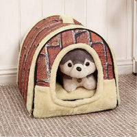 2-in-1 Foldable Pet Beds with Removable Cushion