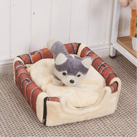 2-in-1 Foldable Pet Beds with Removable Cushion