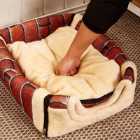 2-in-1 Foldable Pet Beds with Removable Cushion