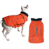 Reflective Winter Pet Dog Coat Puppy Vest Dog Jacket Pets Clothes Orange