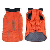 Reflective Winter Pet Dog Coat Puppy Vest Dog Jacket Pets Clothes Orange