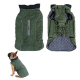 Reflective Winter Pet Dog Coat Puppy Vest Dog Jacket Pets Clothes Green