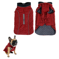 Reflective Winter Pet Dog Coat Puppy Vest Dog Jacket Pets Clothes Red