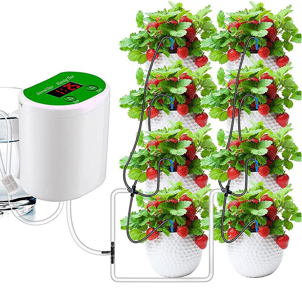 Automatic Watering System for Potted Plants Houseplants Water Timer Pump Drip Irrigation Kit for Vacation Plants Watering Style 2