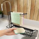 Storage Rack Holder Kitchen Faucet Soap Sponges Caddy Organizer Sink Small