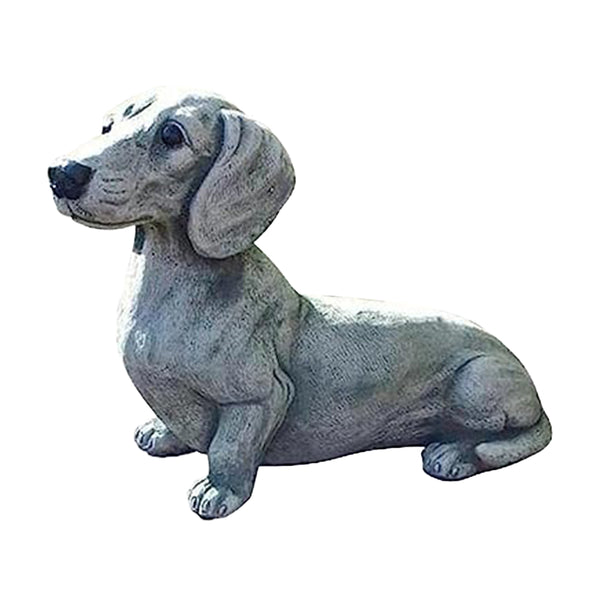 Garden Dog Figurine Dog Statue Garden Decor Indoor Outdoor Lawn Courtyard Ornament Style 1