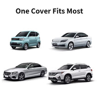 2Pcs Universal Clear Disposable Car Cover Temporary Rain Dust Garage Cover for Sedan SUVs