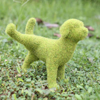 Peeing Dog Flocking Animal Garden Decoration Simulation Grass Garden Ornament Garden Home Office Decoration