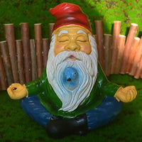 Garden Gnome Statue Outdoor Resin Zen Statue Garden Home Art Decor