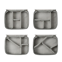 Cable Organizer Bag Electronic Accessory Organizer Travel Storage Case Gray