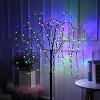 LED Solar Willow Tree Lights Outdoor Garden Decorative Light Multi Color