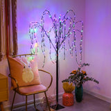 LED Solar Willow Tree Lights Outdoor Garden Decorative Light Multi Color