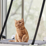 Single Layer Cat Hammock with Thick Mat Cat Sucker Warm Hanging Nest Grey