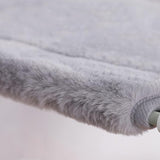 Single Layer Cat Hammock with Thick Mat Cat Sucker Warm Hanging Nest Grey