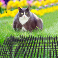 12Pcs Cat Scat Spike Mat Cat Repellent Cat Deterrent Mat Anti-Cat Thorn Grids