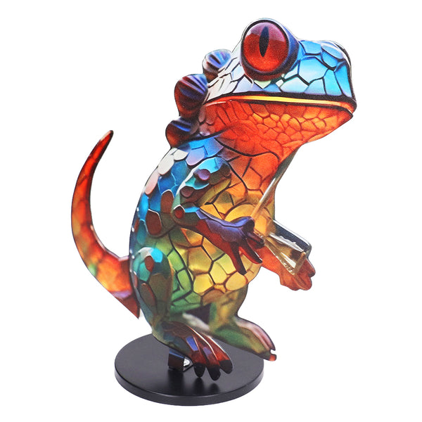 Colorful Wild Animal Ornament Creative Sculpture Decorations for Home Office Lizard