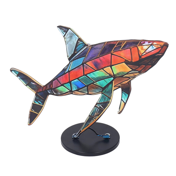 Colorful Wild Animal Ornament Creative Sculpture Decorations for Home Office Shark