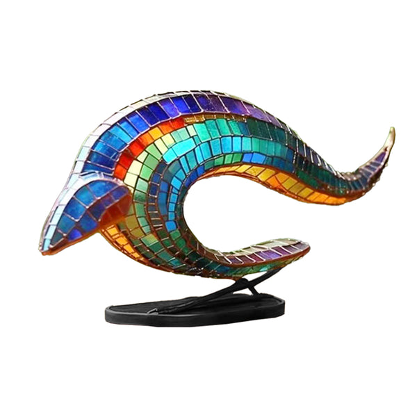 Colorful Wild Animal Ornament Creative Sculpture Decorations for Home Office Whale