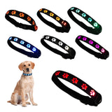 Luminous Dog Collar and Leash USB Rechargeable LED Pet Dog Collar for Night Security