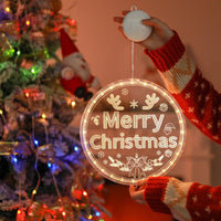 Round Merry Christmas LED Christmas Light Battery Operated Xmas Fairy Light