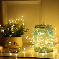 8 Modes Firecracker Starry String Lights LED Fairy Lights Christmas Decorations Warm White