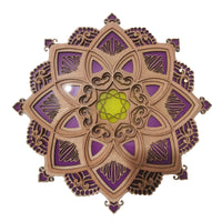 Mandala Yoga Room Night Light Wall Mounted Lamp Atmosphere Light Yoga Home Decoration Purple