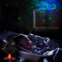 UFO Star Projector Night Light Galaxy Starry Nebula Projection Light