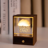 3D Glass LED Night Light Table Lamp Home Decorative Ornament Christmas Gift Cloud Style