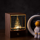 3D Glass LED Night Light Table Lamp Home Decorative Ornament Christmas Gift Christmas Tree Style