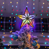 LED Christmas Tree Topper Light Christmas Tree Top Lighted Ornaments Xmas Home Decor Multicolor