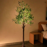 120cm 6-branch 180LED Artificial Olive Tree LED Fairy Light Christmas Wedding Holiday Home Decor