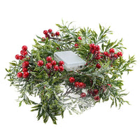 Christmas Berry Leaf Fairy Lights Artificial Garland Xmas LED Decor