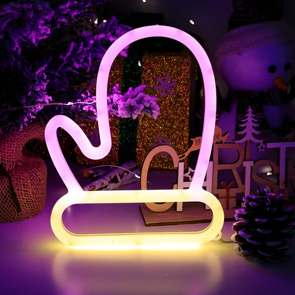 Christmas LED Neon Light Wall Hanging Lamp Home Xmas Decoration Style 2