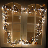 8 Modes Firecracker String Lights Christmas  LED Fairy Lights Decorations Warm and White