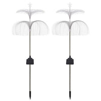 Set of 2Pcs Sola Jellyfish Lights Garden Decorative Stake Lights Outdoor Yard Lights