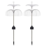 Set of 2Pcs Sola Jellyfish Lights Garden Decorative Stake Lights Outdoor Yard Lights